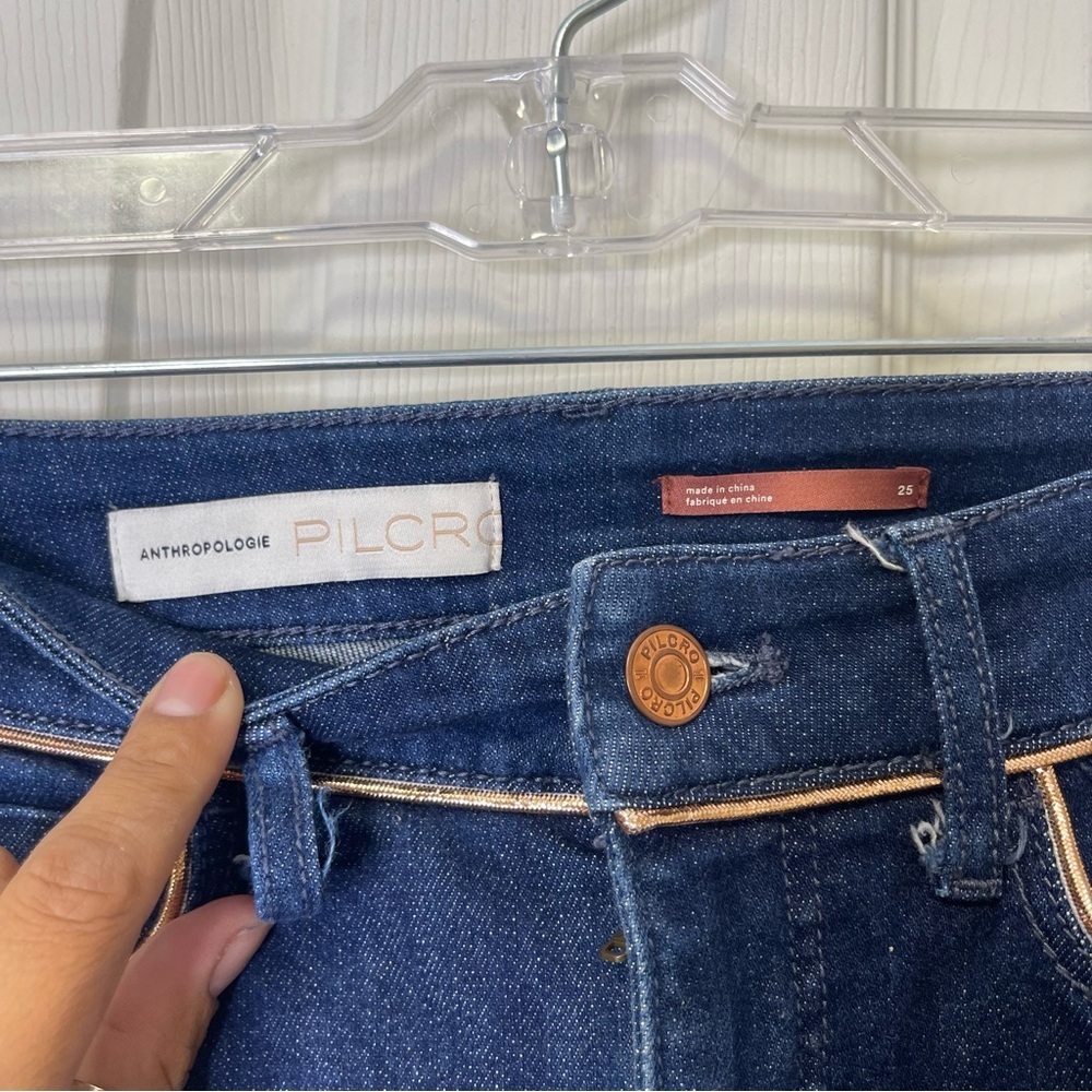 Anthropologie Pilcro Women's High Rise Skinny Jeans Sz 25 - Picture 2 of 9